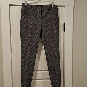 Women's Black and White Patterned Pants
